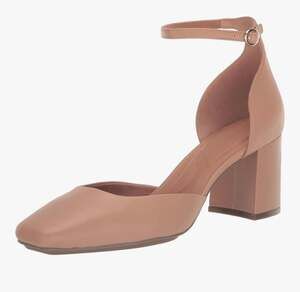 Anne Klein Zapatos de tacón acolchados Leigha para mujer, Beige Bronceado, 6 : R